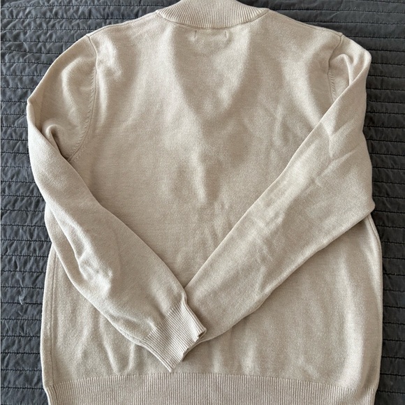 Elie Tahari Men's Beige Zip-Up Sweater - Picture 5 of 5